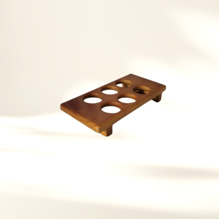 Huevera de madera