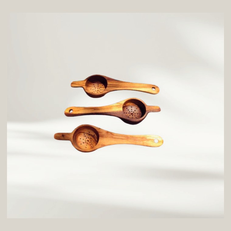 Colador de té de olivo